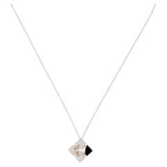 SĀMAÁ Diamonds - Pendentif Orion Noir - Collier en émail noir et diamants