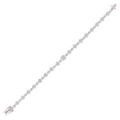 SĀMAÁ Diamonds - Viva Tennis Bracelet - White Gold Natural Diamond Bracelet