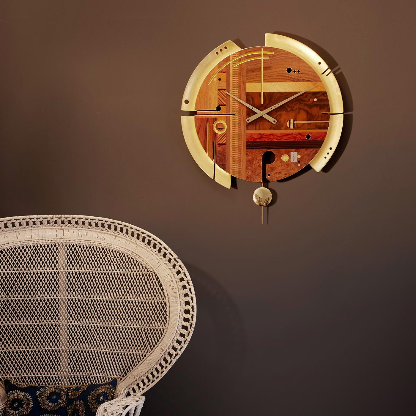 Italian Samada Gold Special Edition Clock by Arosio Milano