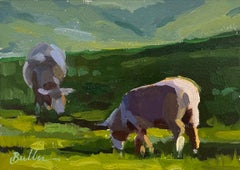 "Evening Pasture, " Oil Painting