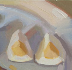 "Hard Boiled Egg" (2024) by Samantha Buller, Original Oil Painting of Food