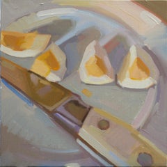 "Hard Boiled Egg" (2024) by Samantha Buller, Original Oil Painting of Food