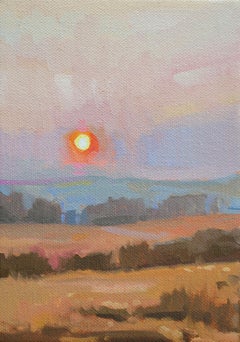 "The Perfect Days Sunset" (2024) by Samantha Buller, Oil Landscape Painting