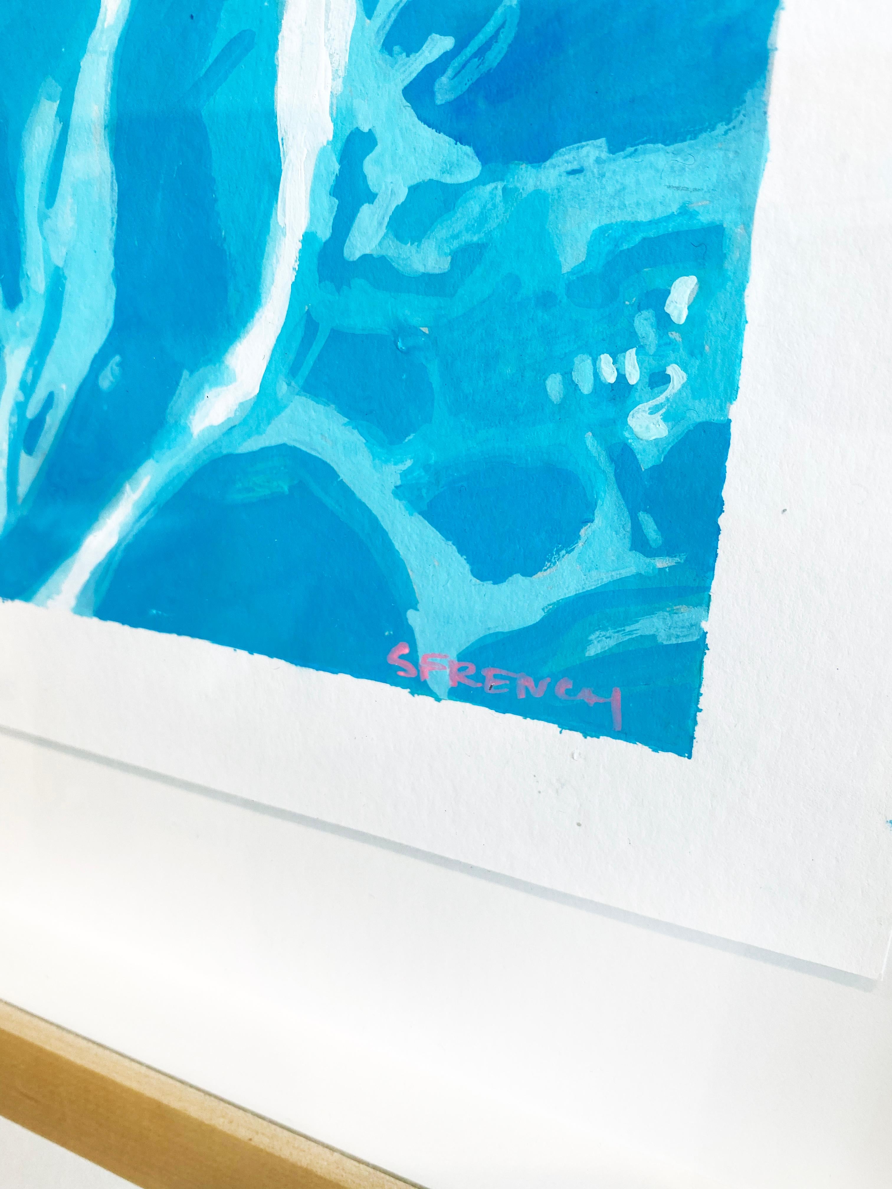 Peinture à la gouache de Samantha French « Before The Sun Goes Down » (avant le soleil qui tombe) 3