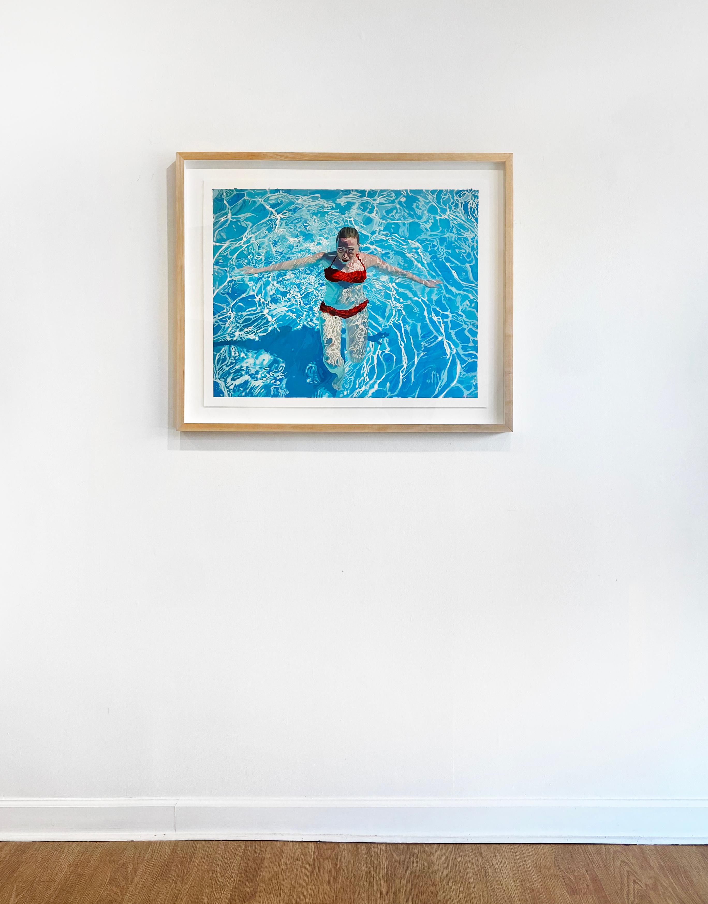 Peinture à la gouache de Samantha French « Before The Sun Goes Down » (avant le soleil qui tombe) 7