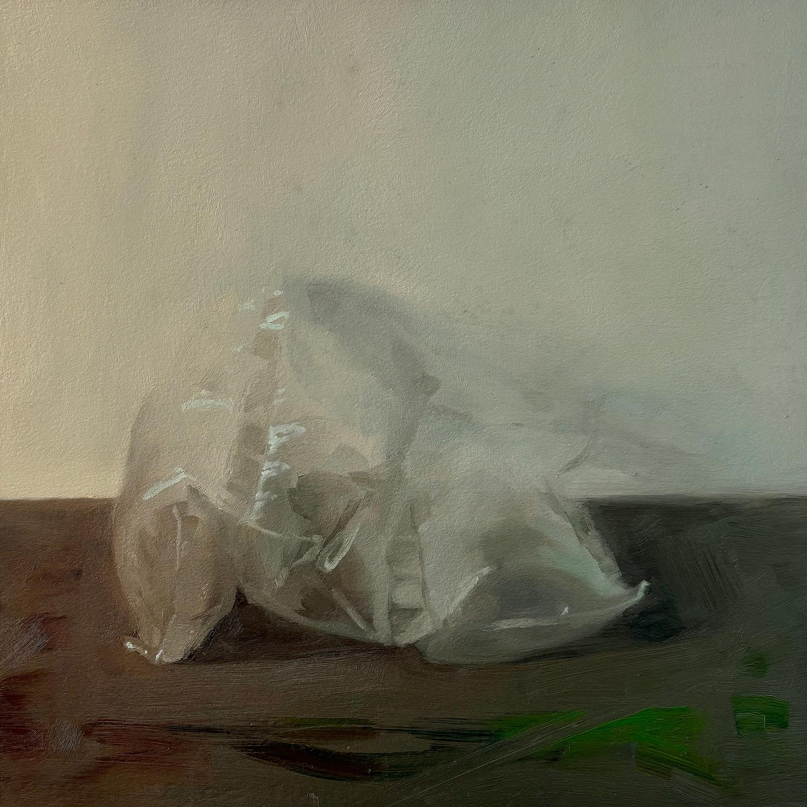 Samantha Haring, "Cushioned" Oil on paper on panel