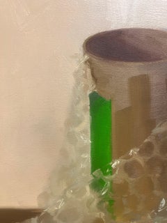 Samantha Haring, "Enough" Oil on paper on panel