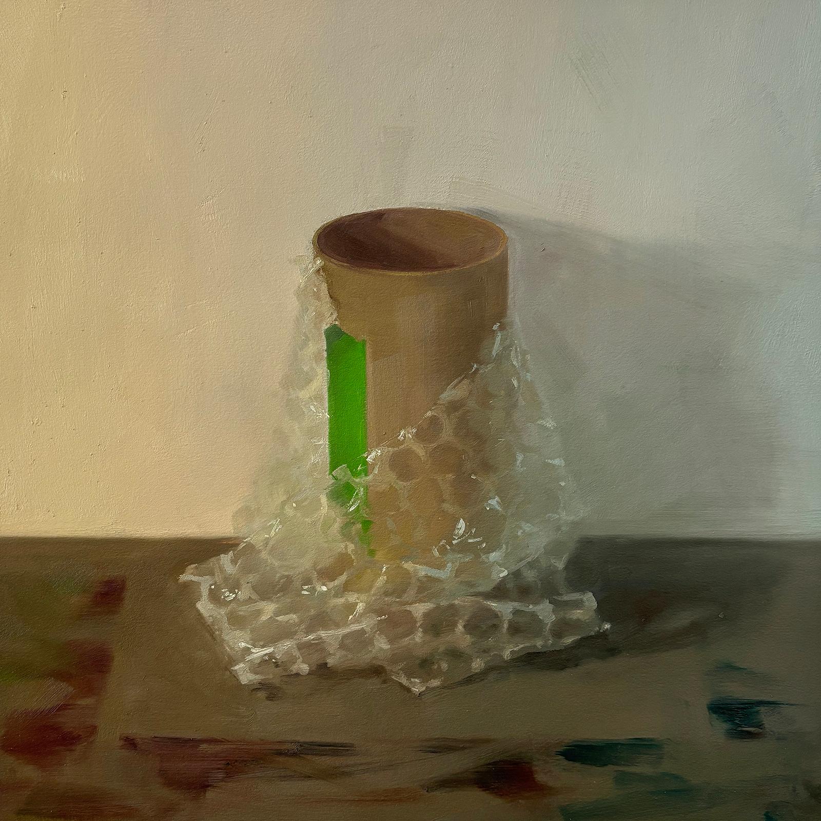 Samantha Haring, "Enough" Oil on paper on panel