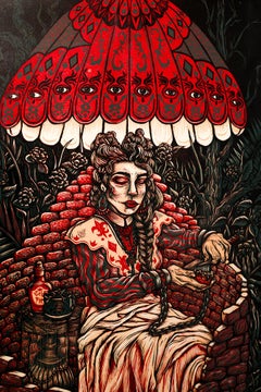 "Negación", Figurativo, Flora, Romanticismo oscuro, Realismo mágico, Impresión en relieve