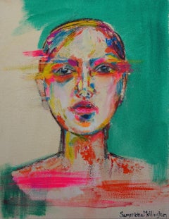 ""Belle"". Peinture figurative contemporaine