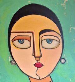 Clarice. Contemporary Figurative Painting 40 inches by 24