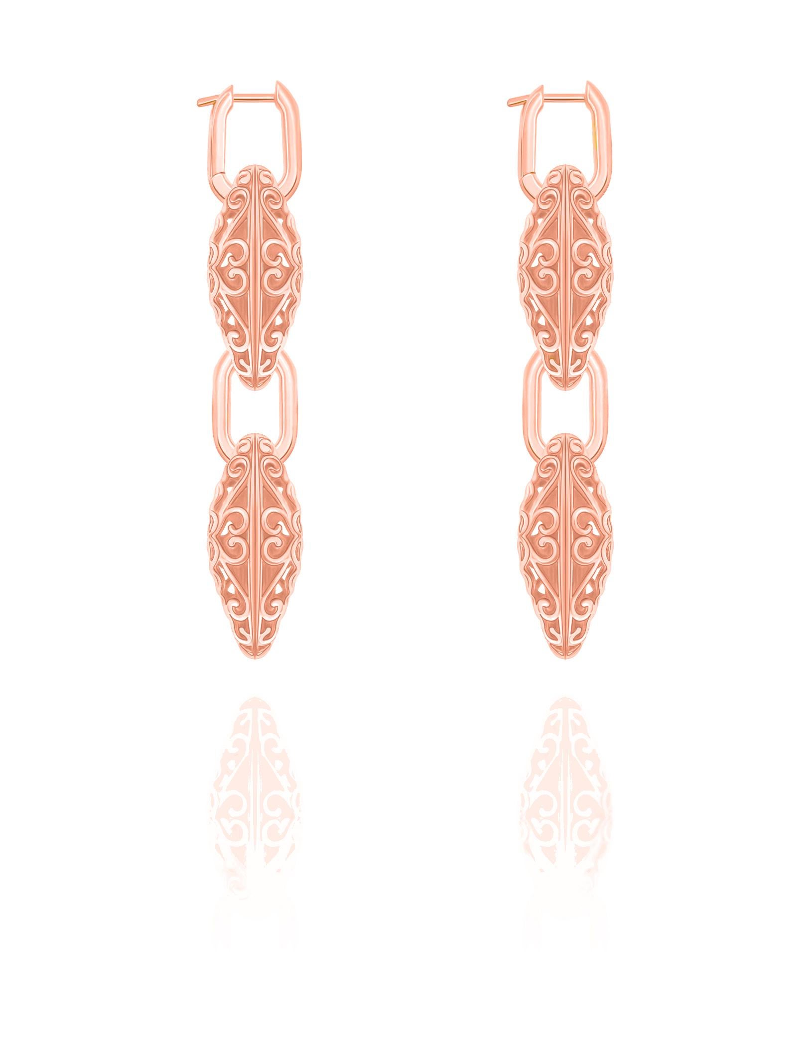 The Under The Sea Earrings - A Love Affair Collection

Dive deep into these rose gold earrings. Get inspired by the patterns of coral from the ocean. These earrings design seamlessly compliments the jewelry design of the Under the Sea Necklace.