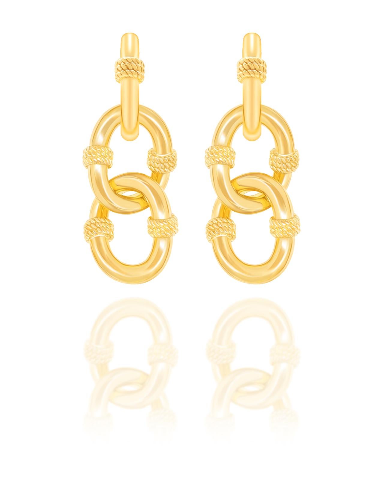 Samantha Siu NY 18k vermeil over silver earrings For Sale 2