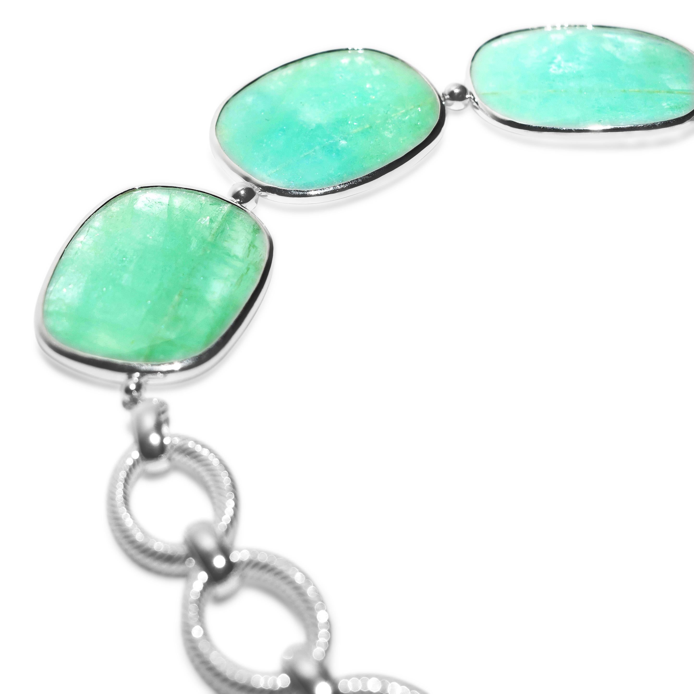 Samantha Siu NY Collier réversible en vermeil et argent 18 carats avec aigue-marine en vente 7