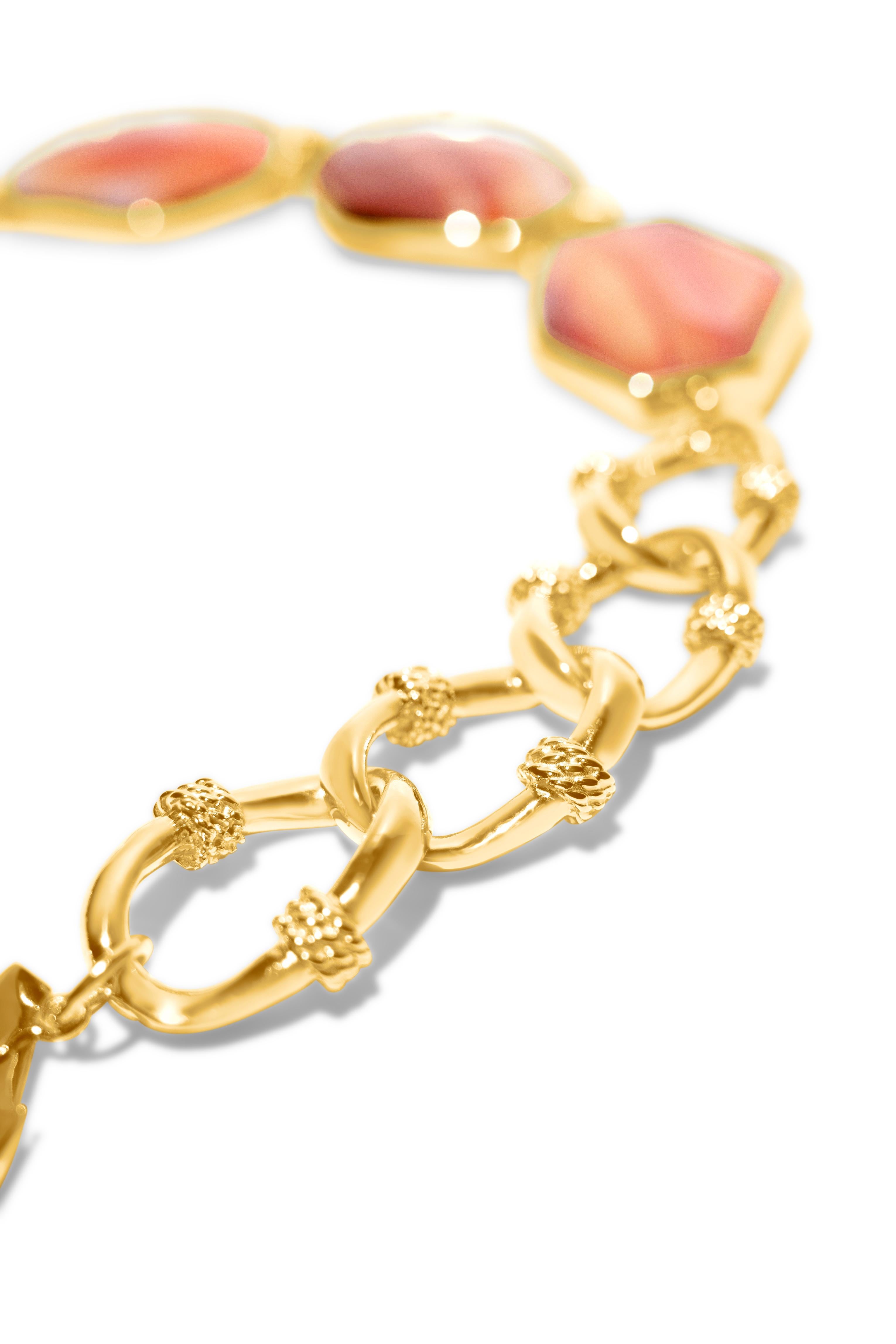 Samantha Siu NY collana reversibile in argento e vermeil 18k con agata rossa in vendita 4