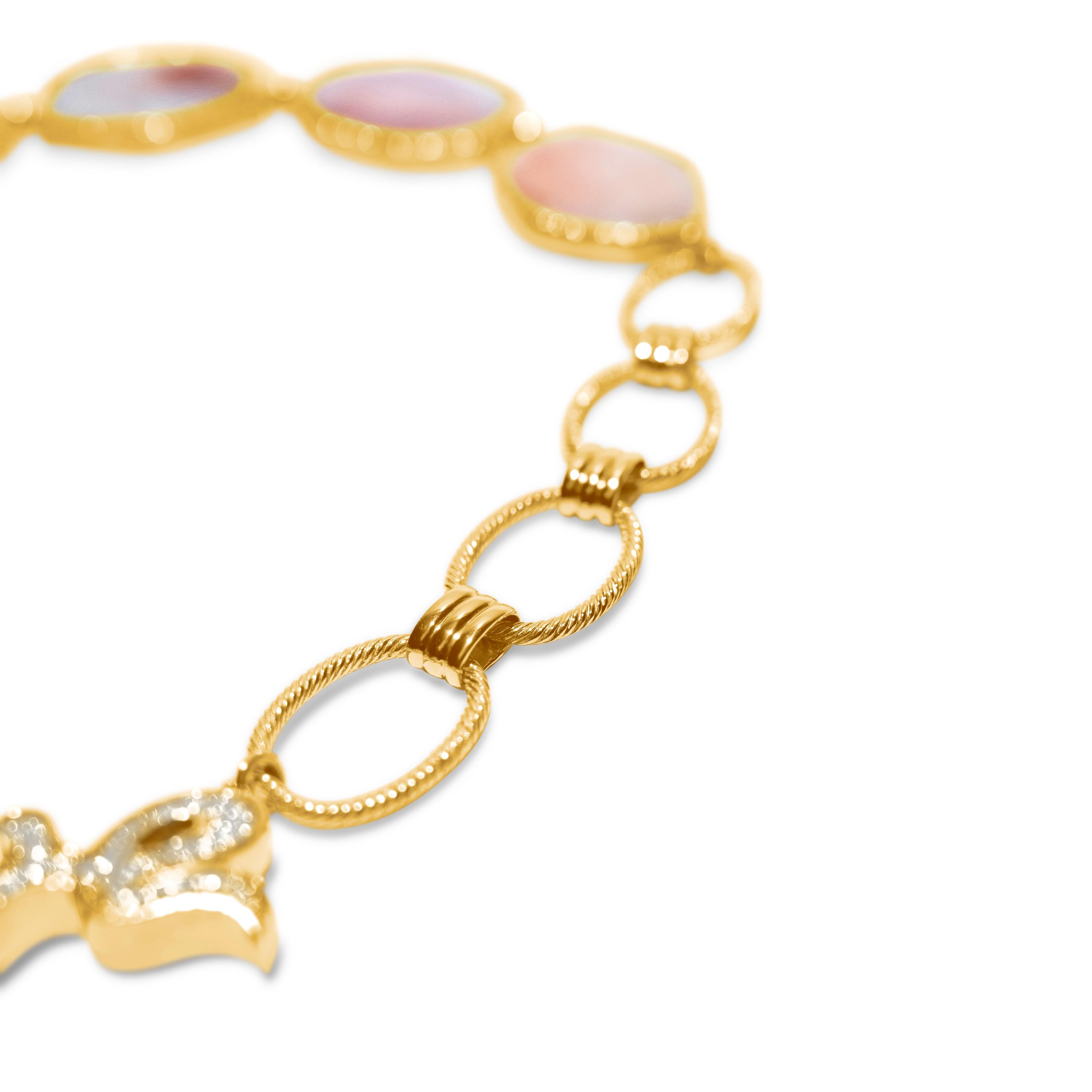 Samantha Siu NY 18k vermeil over silver reversible necklace with white sapphires For Sale 6