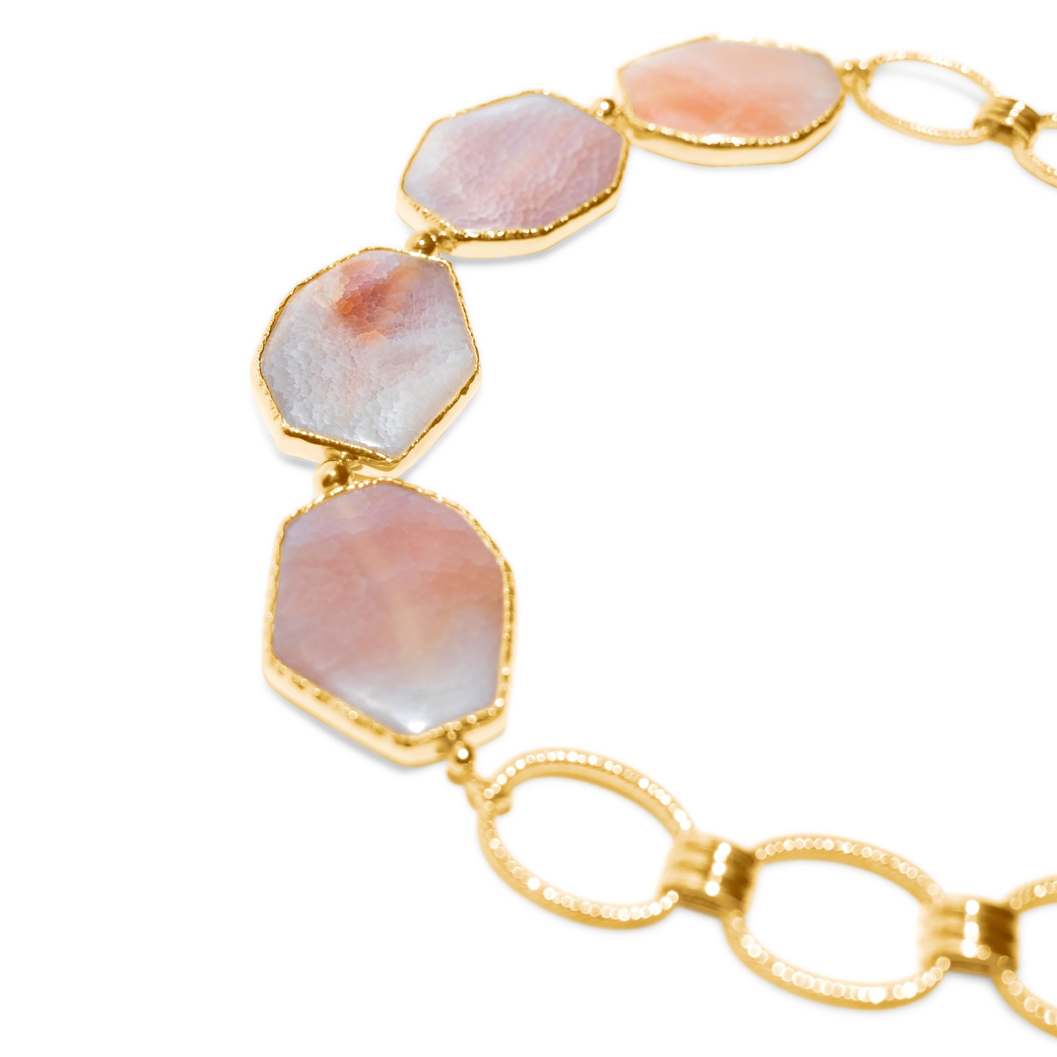 Samantha Siu NY 18k vermeil over silver reversible necklace with white sapphires For Sale 3