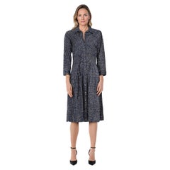 Robe plissée abstraite boutonnée Samantha Sung, taille XL