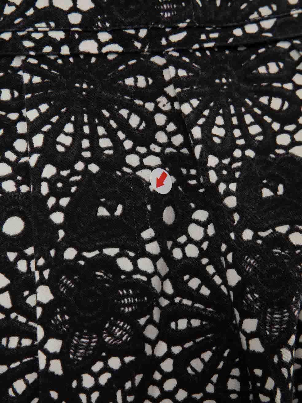 Samantha Sung Black Lace Printed Midi Dress Size XL 2