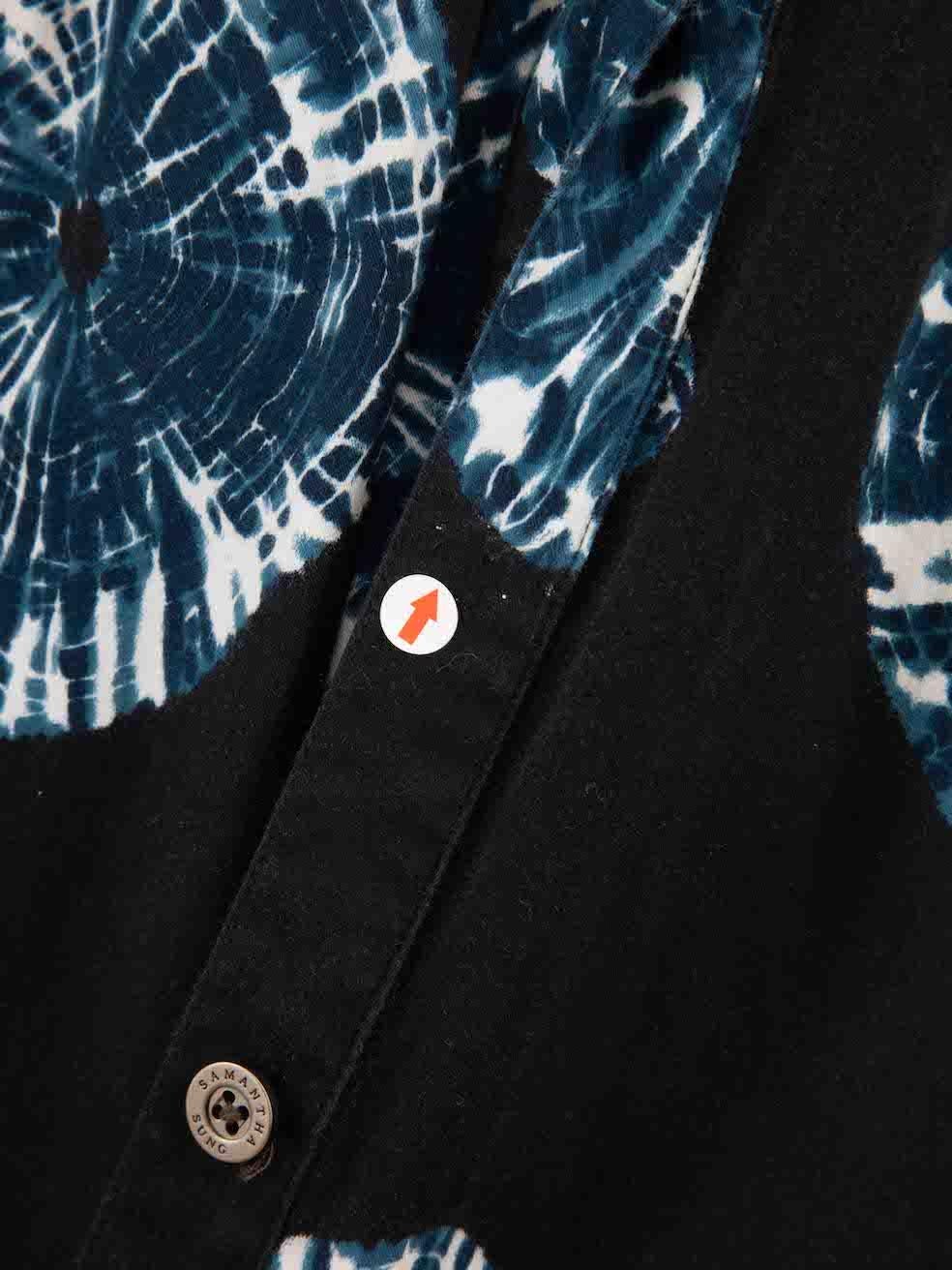 Robe midi bleue teintée par Samantha Sung, taille XL Bon état - En vente à London, GB