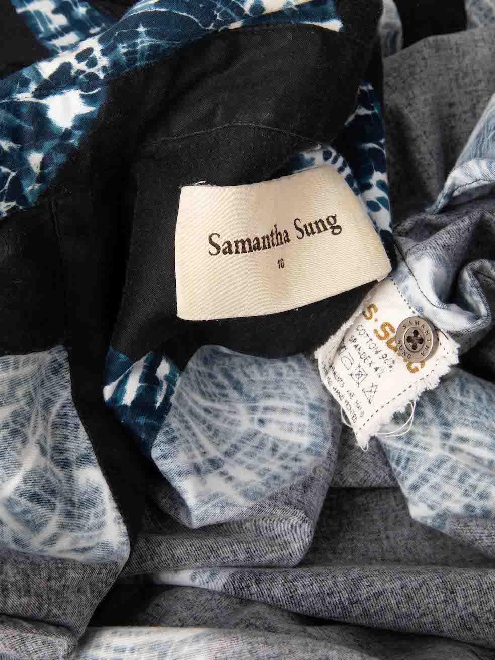Robe midi bleue teintée par Samantha Sung, taille XL en vente 1