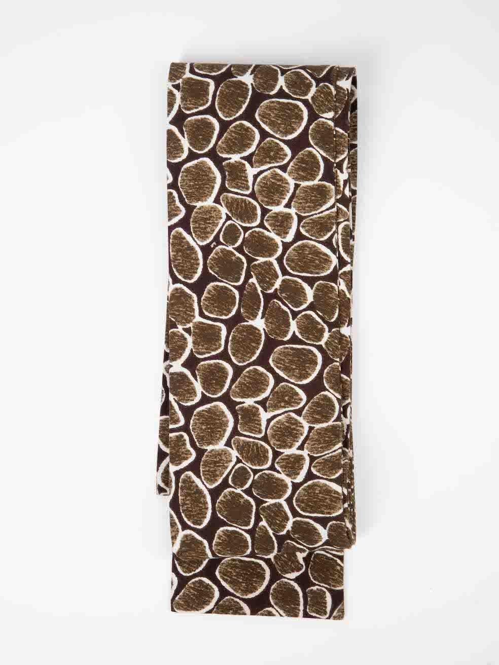 Women's Samantha Sung Brown Abstract Belted Midi Dress Size XXL For Sale