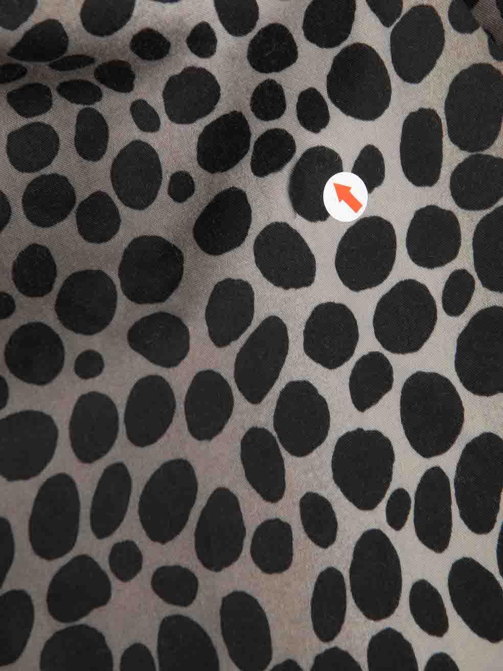 Samantha Sung Grey Animal Print Midi Dress Size XXXL In Excellent Condition In London, GB