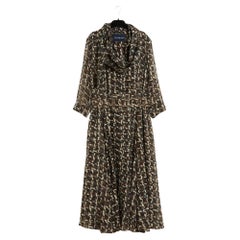 Samantha Sung An Robe FR36 Ceinture et écharpe en coton camouflage Patricia Dress UK8 US6