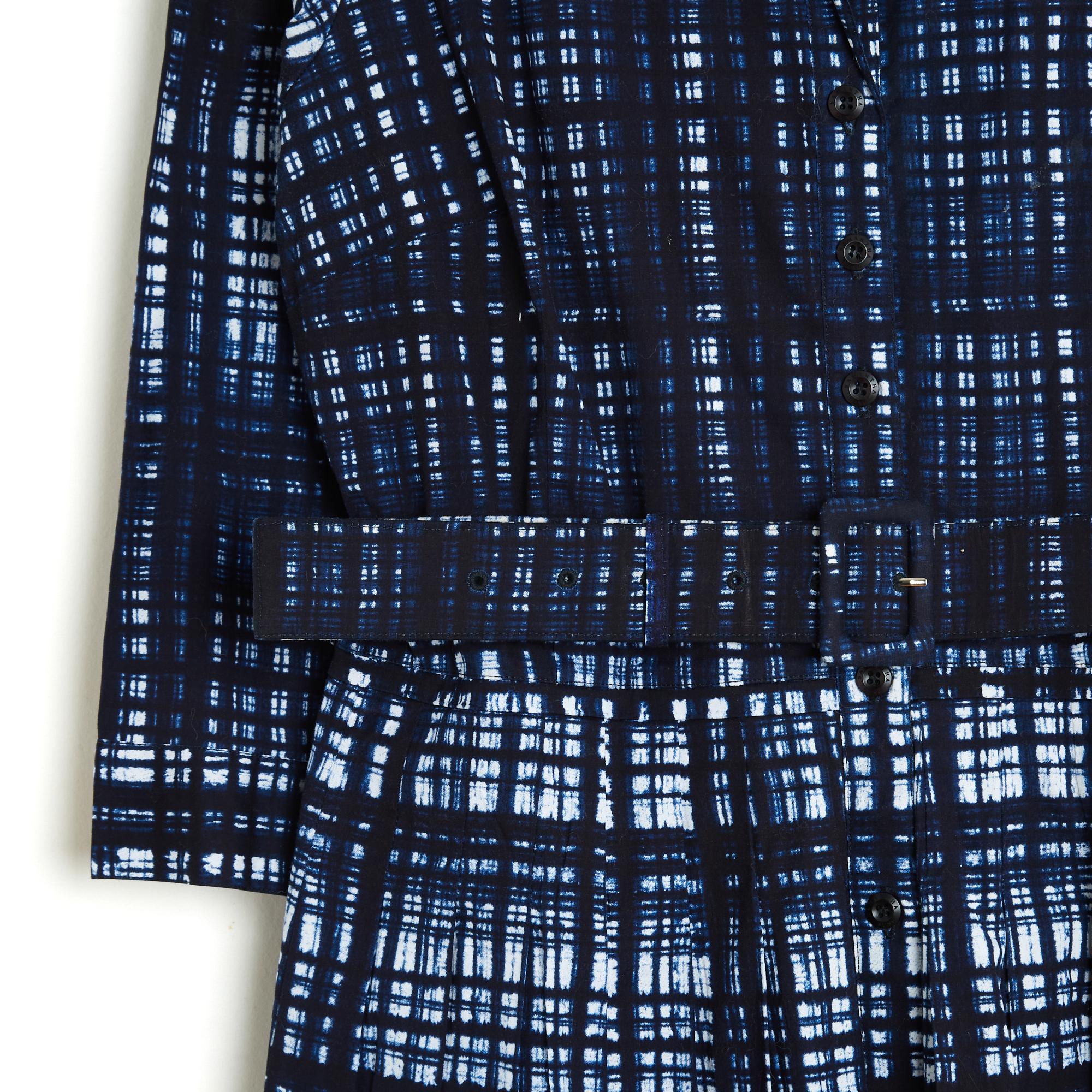 Samantha Sung Audrey 2 dress in navy blue cotton and elastane with a 