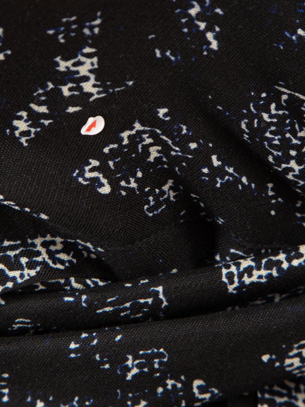 Samantha Sung - Robe midi ceinturée en laine à imprimé abstrait, taille XL Bon état - En vente à London, GB