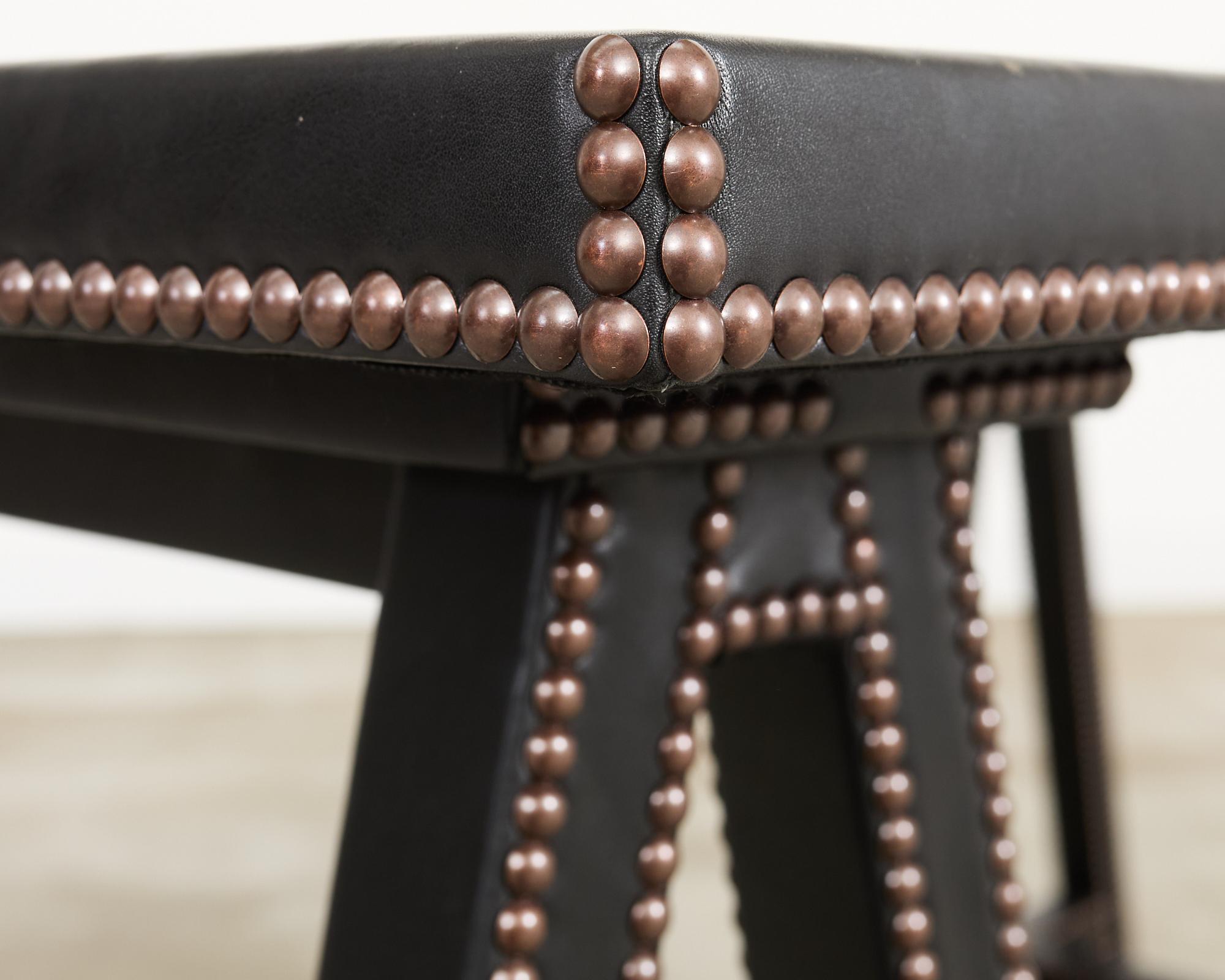 Samantha Todhunter Design Matilda Scrivania a cavalletto in pelle Campaigner in vendita 10
