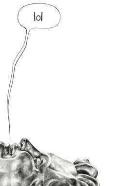 «All Bro, No Substance» Figurative Charcoal Drawing by Samantha Van Heest