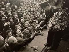 Große Silber-Gelatine-Fotografie der russischen UdSSR, Sowjetische Parade Yuri Gagarin, Foto
