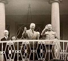 Grande fotografia russa alla gelatina d'argento della Conferenza di Potsdam Foto Truman Seconda Guerra Mondiale