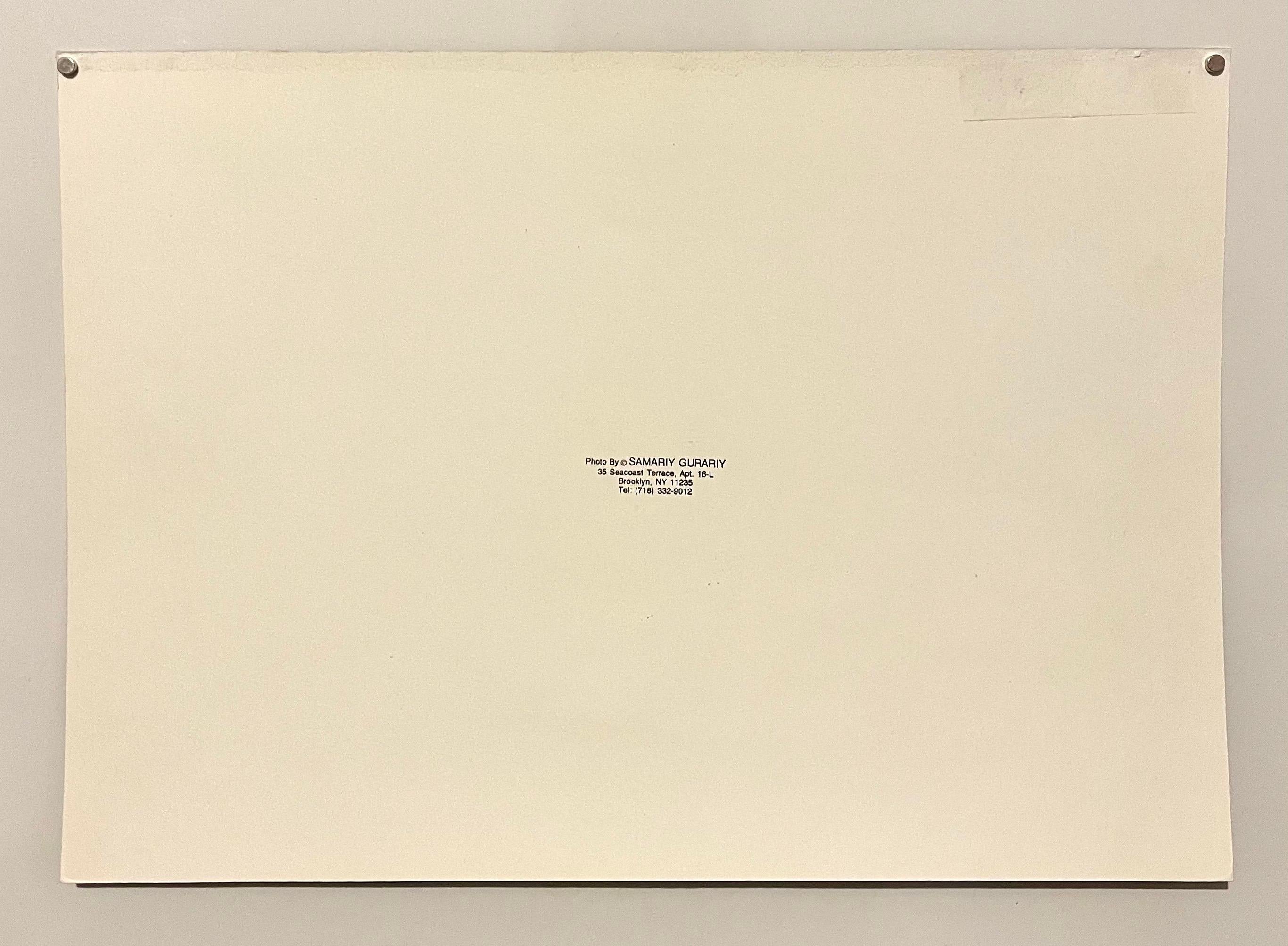 Potsdam conference meeting depicting Josef Stalin, Winston Churchill and Harry Truman on the balcony gelatin silver print, matte finish on photograph, artist's stamp verso, approximately 11.5