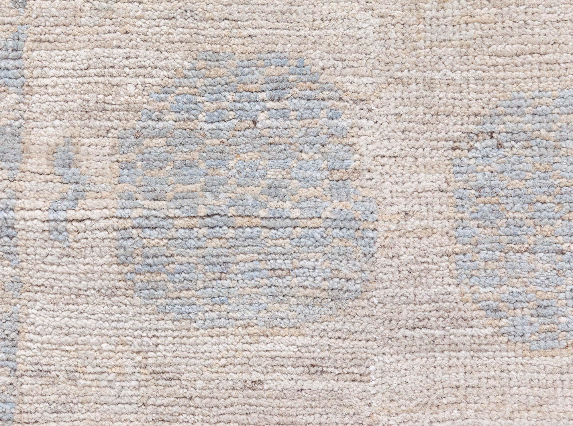 Hand-Knotted Samarkand Fragment Runner by Doris Leslie Blau For Sale