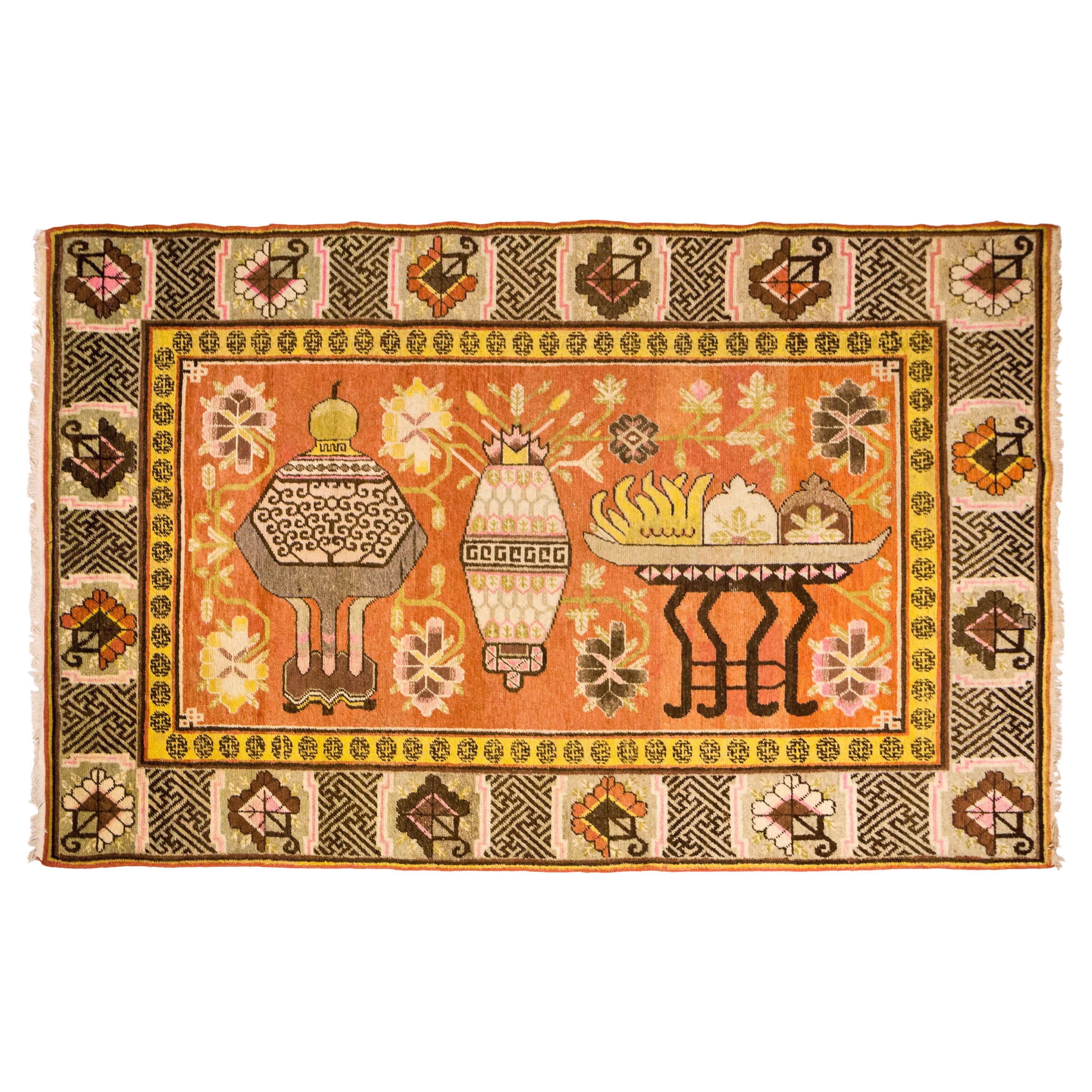 Samarkand-Teppich, um 1930, Turkestan im Angebot