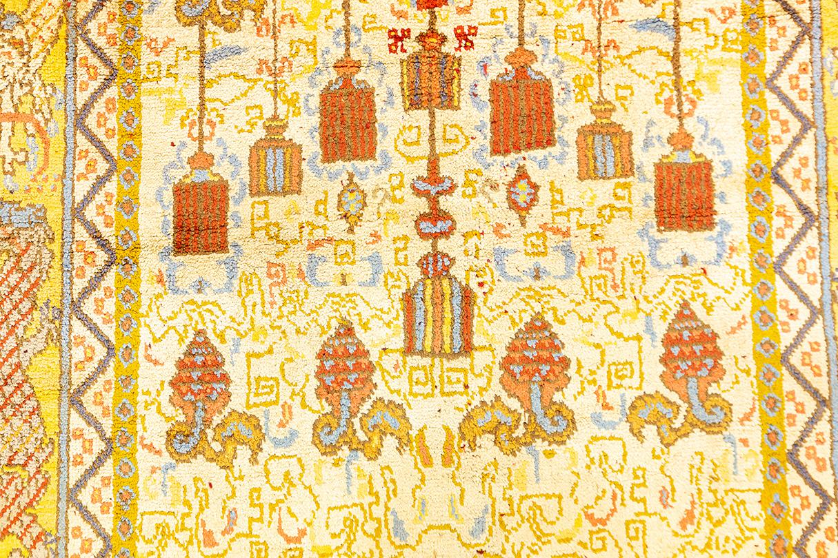 Samarkand Rug Silk East Turkestan For Sale 3