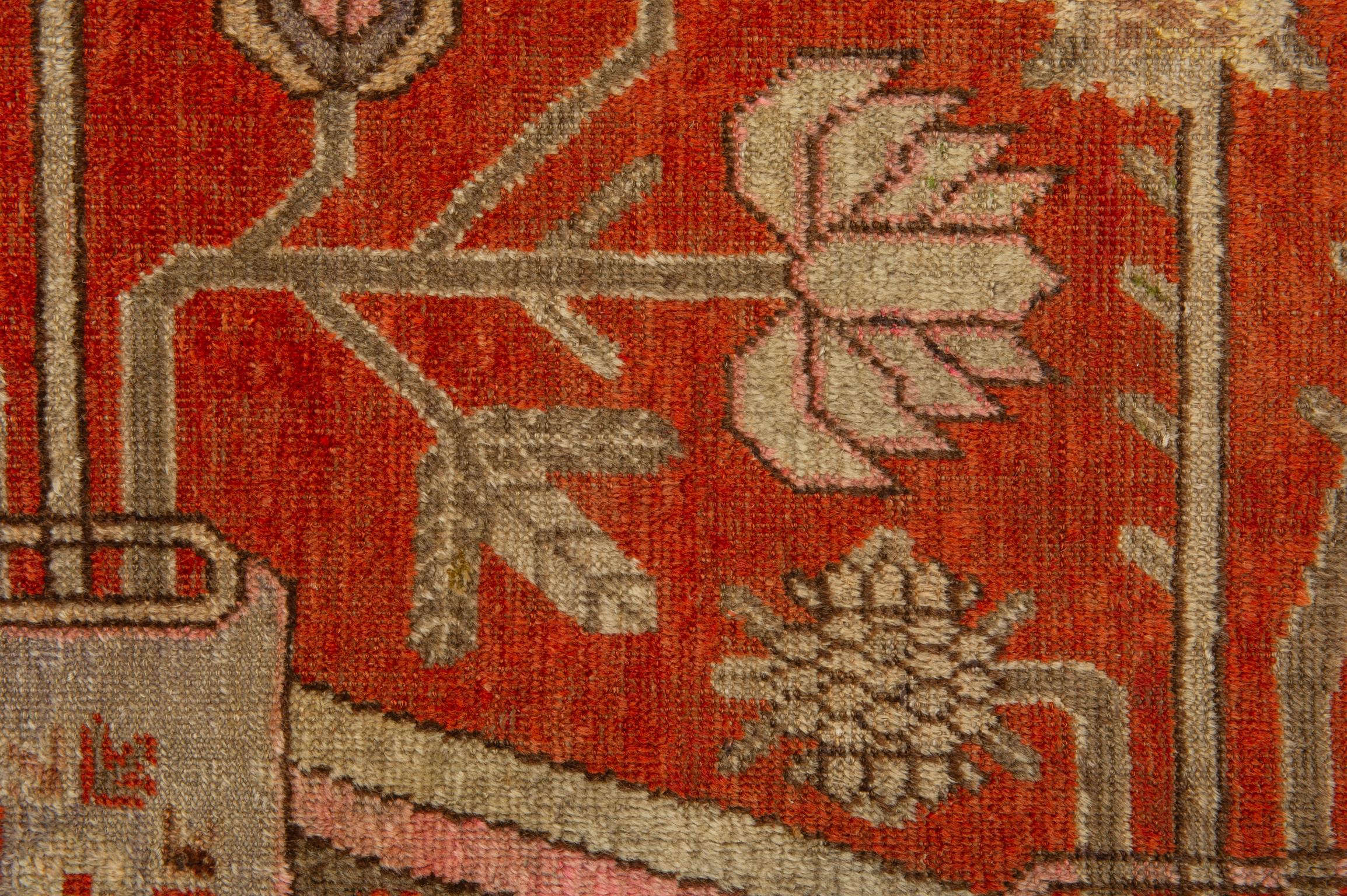 20th Century Samarkanda or Khotan Pictorial Rug For Sale