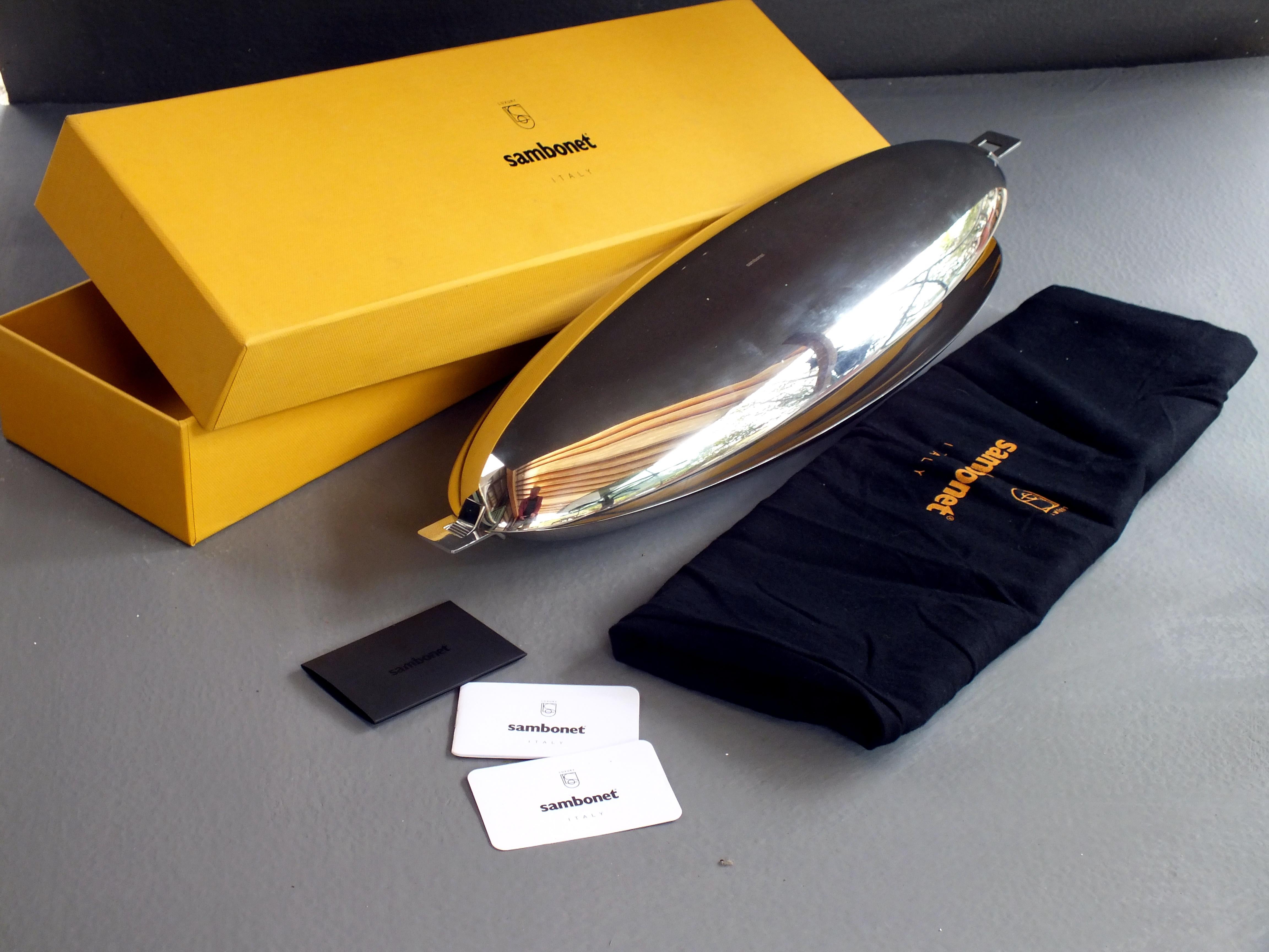 italien Design Sambonet nel Roberto Sambonet, 1956  Bouilloire en acier inoxydable en vente