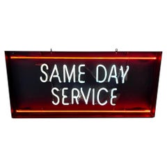 Same Day Service Neon Sign