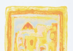 Landscape - Original Litograph by Sami Burhan - 1969