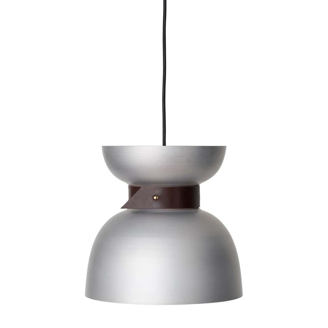 Swedish Sami Kallio Liv Alum Ceiling Lamp by Konsthantverk For Sale