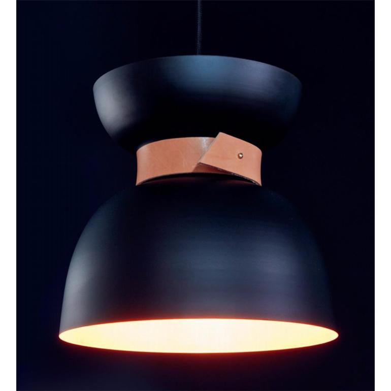 Scandinavian Modern Sami Kallio Liv Black Ceiling Lamp by Konsthantverk For Sale