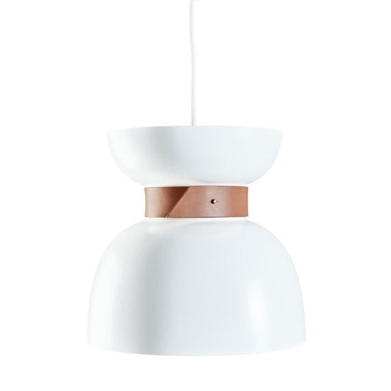 Scandinavian Modern Sami Kallio Liv White Ceiling Lamp by Konsthantverk For Sale
