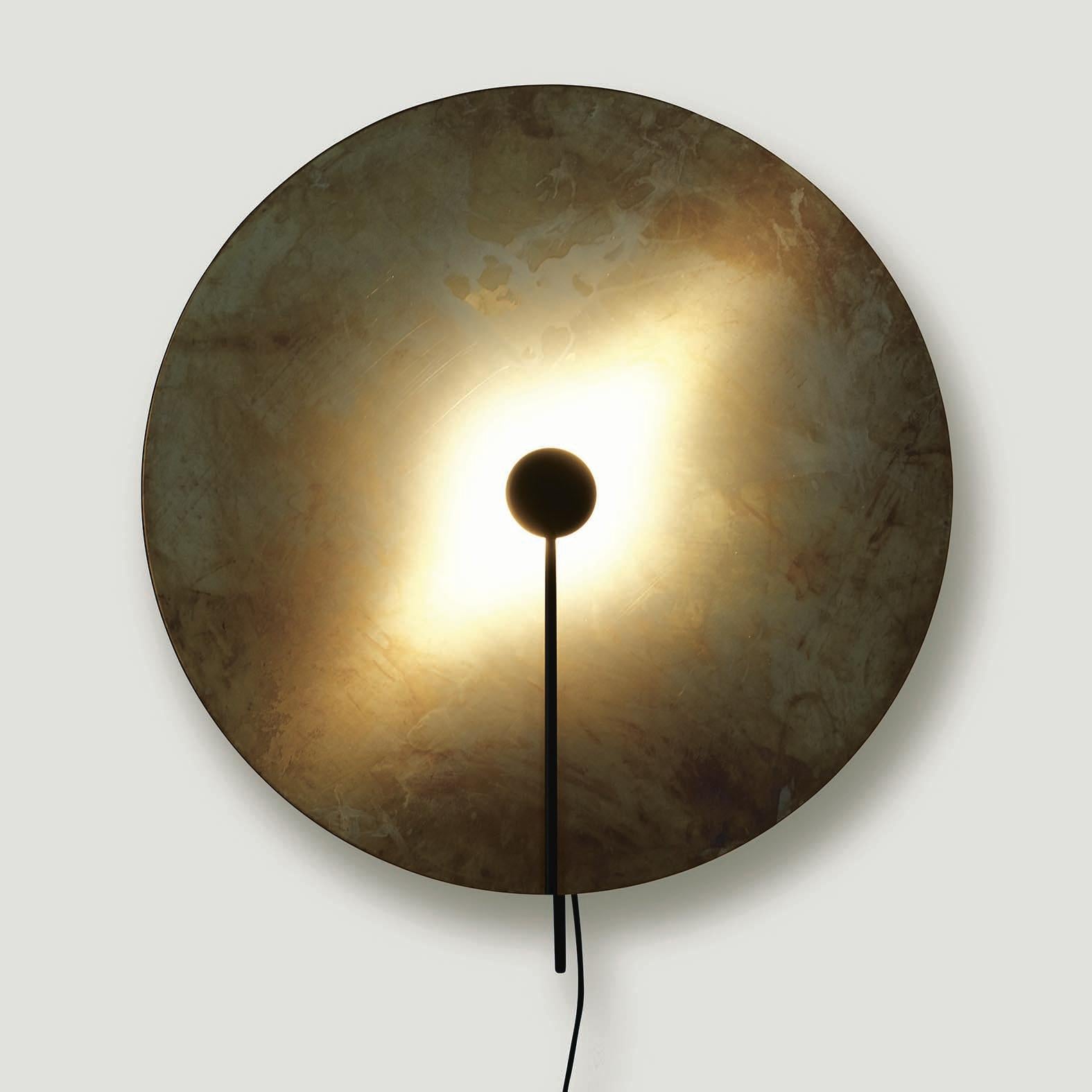 Wall lamp model SOL designed by Sami Kallio and manufactured by Konsthantverk.

The production of lamps, wall lights and floor lamps are manufactured using craftsman’s techniques with the same materials and techniques as the first