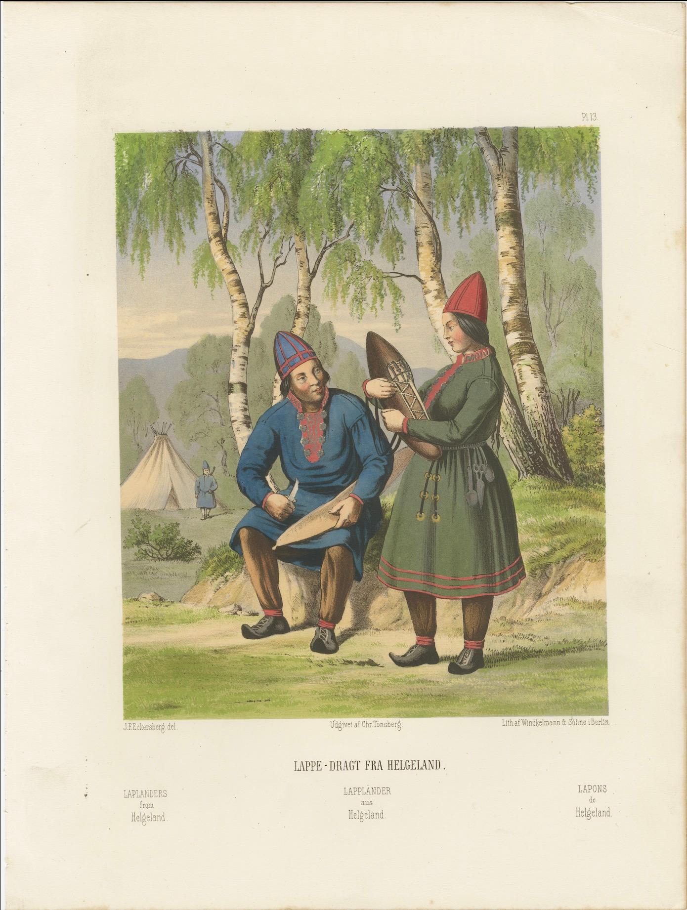Sámi (Laplander) Costumes from Northern Norway – Helgeland Region, c.1860 For Sale 2