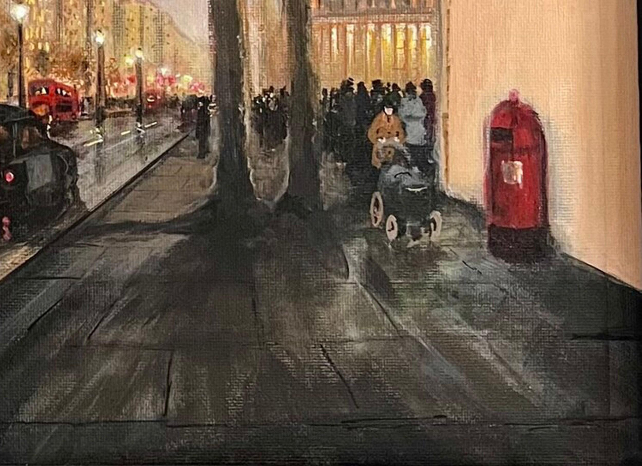 Abend in London (ikonisch, Stadtbild, warm, leuchtend, ~26% OFF) im Angebot 6