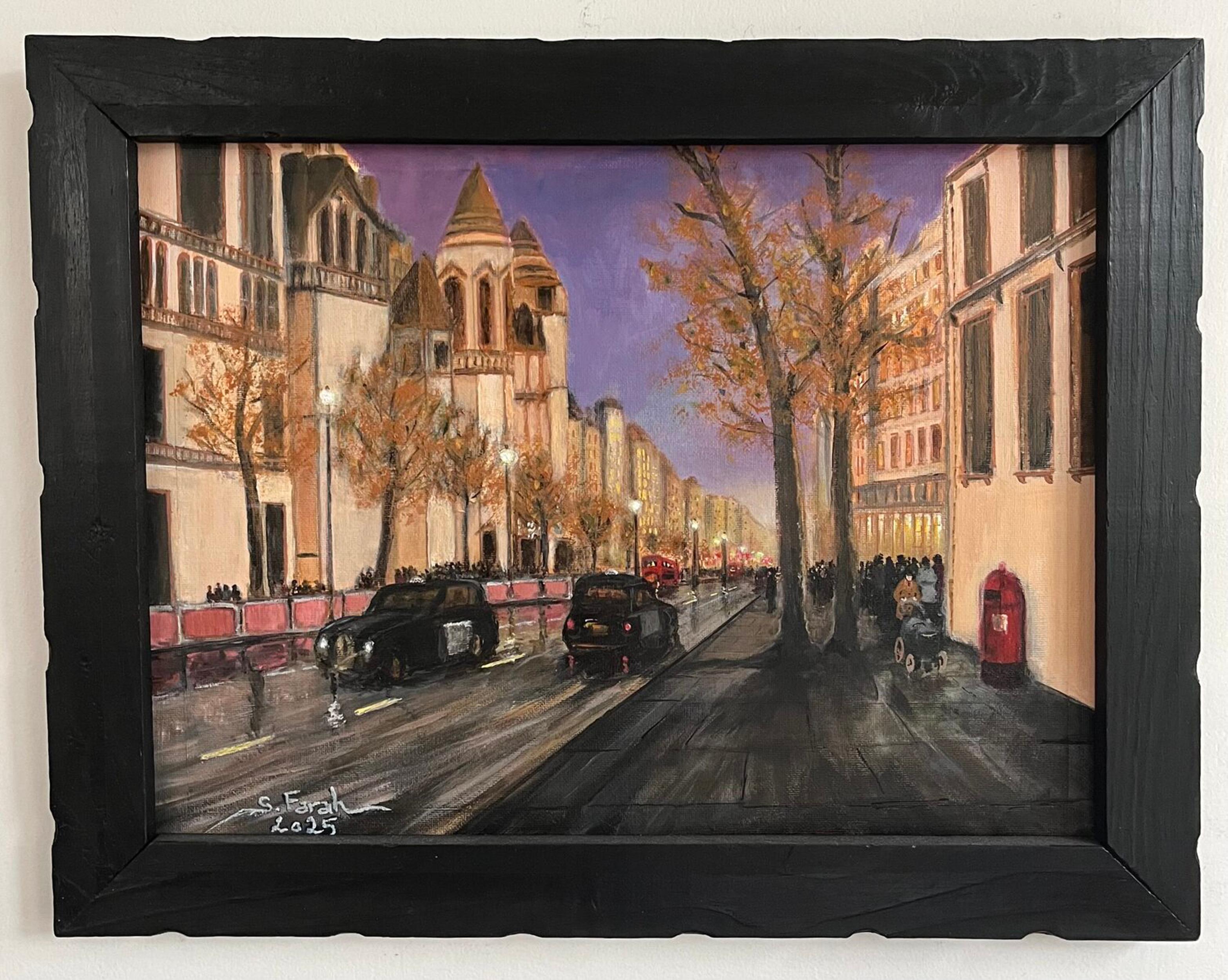 Samir Farah
Abend in London (Ikonisch, Stadtbild, Warm, Glühend)
Acryl auf gestreckter Leinwand
Jahr: 2025
Größe: 12 x 16 x 0,78 Zoll (30,48 x 40,64 x 2 cm)
Signiert unten links
COA bereitgestellt

*Wird auf einem Keilrahmen geliefert. Die Bilder,