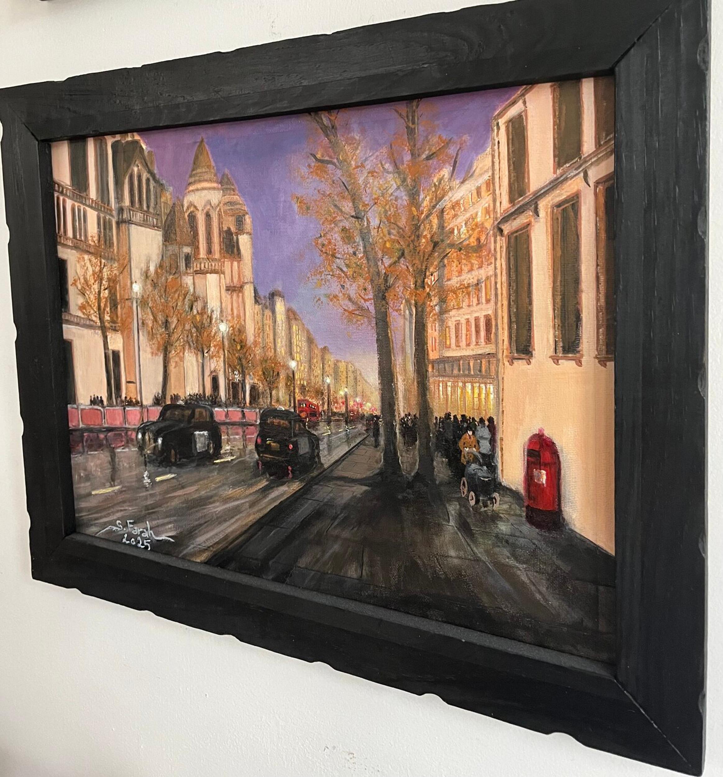 Abend in London (ikonisch, Stadtbild, warm, leuchtend, ~26% OFF) im Angebot 1